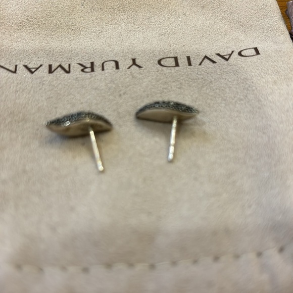 David Yurman black diamond stud earrings - Picture 3 of 5